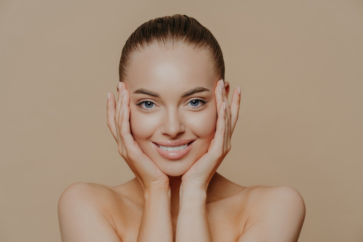 Sublime Girl Touching Face